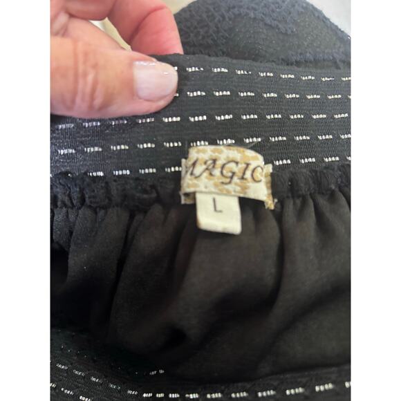 Black lace maxi skirt, whimsigoth, mystical, romantic, renaissance, bohemian - Picture 5 of 6